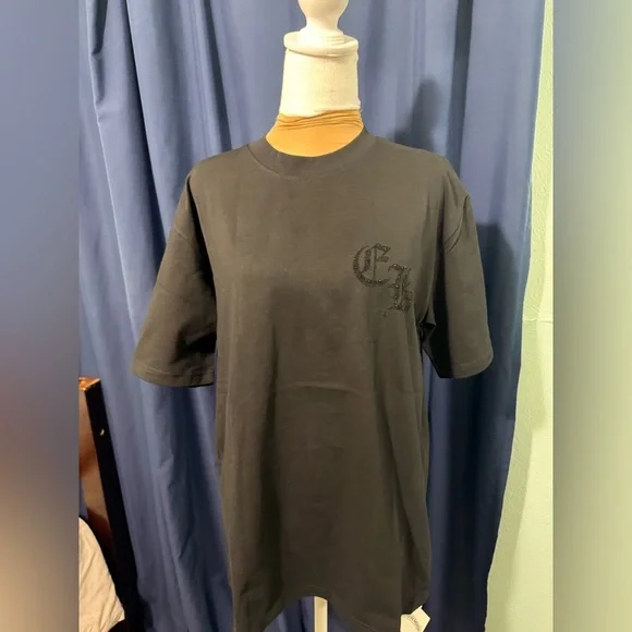 Hearts‎ Rhinestone Black Tee NWT Size Medium BEST QUALITY OUT THERE - Picture 5 of 6